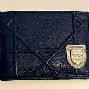 Christian Dior navy card case